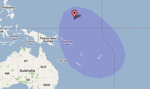 Estimated L. insularis distribution