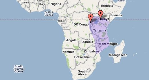 Estimated L. paramictus distribution